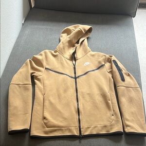 Nike Tan Hoodie with Black Accents